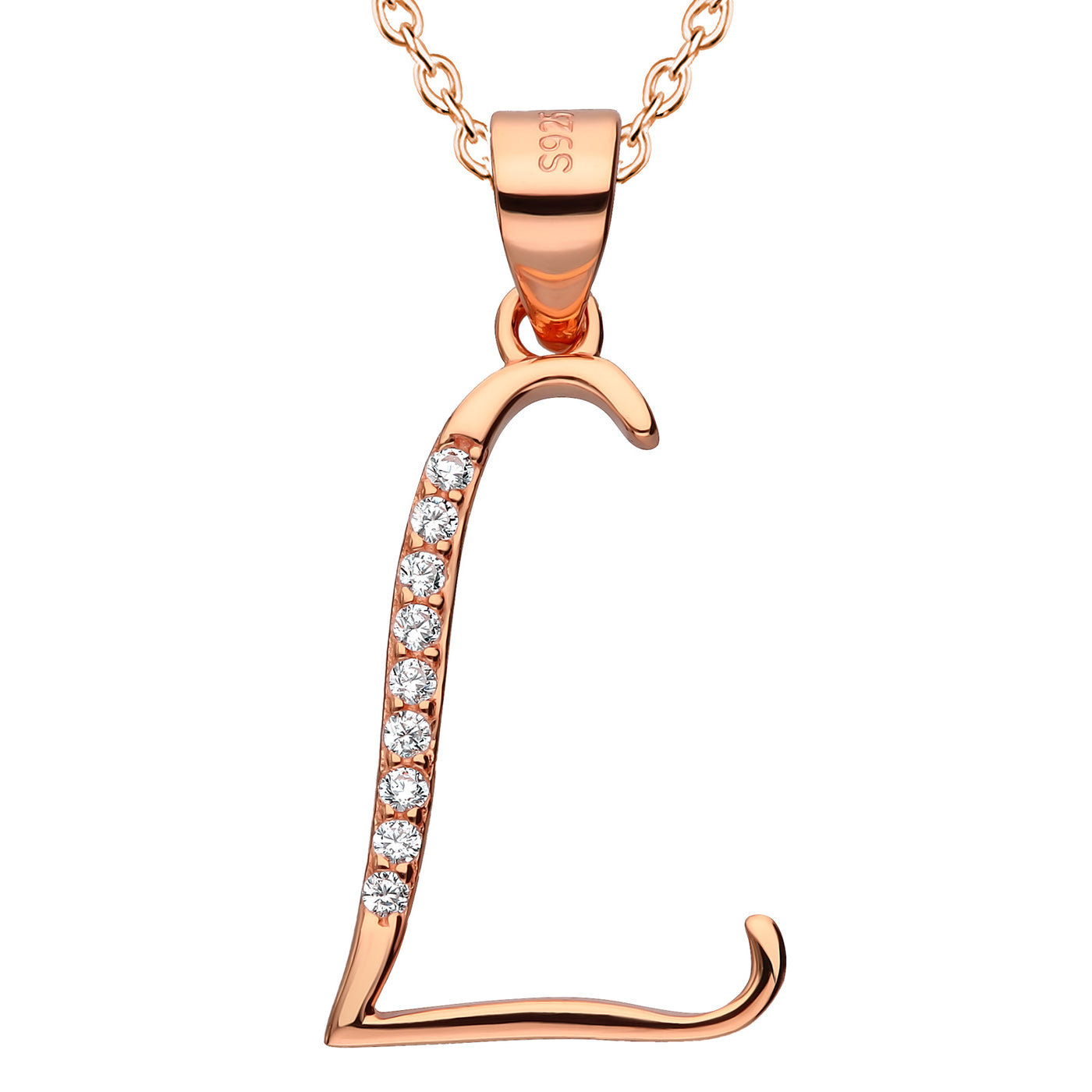 Kette mit Buchstabe L Rosegold