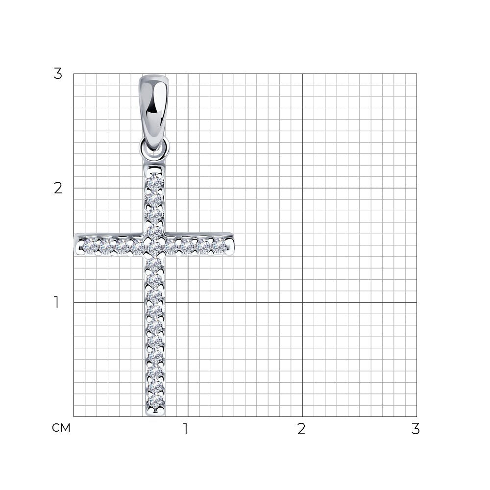 Kreuz für Kette Silber 925