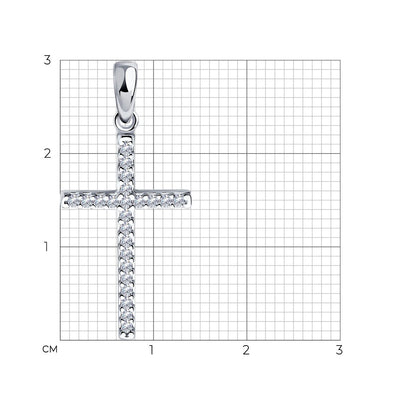 Kreuz für Kette Silber 925