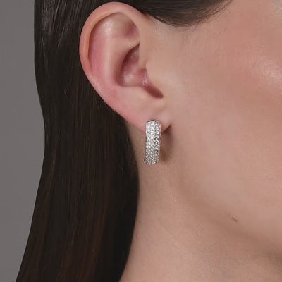 Creolen Silber 925 mit Zirkonia