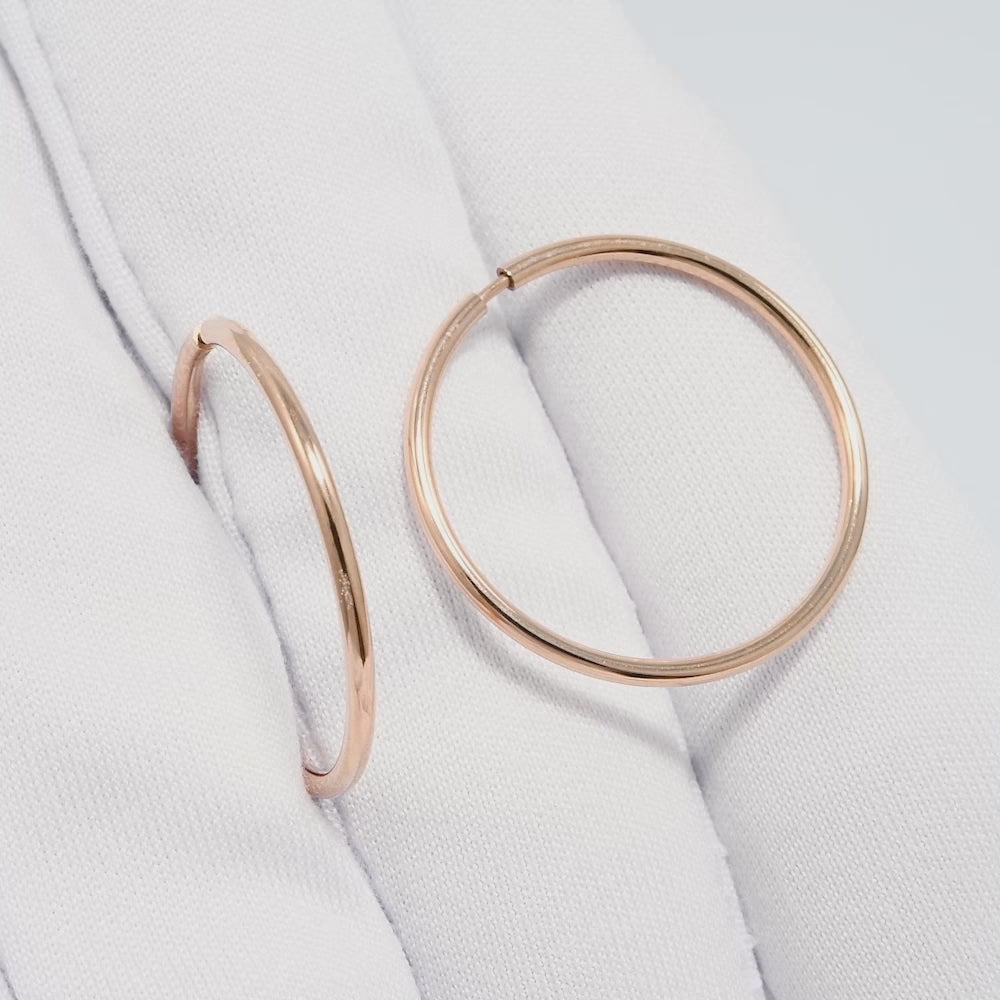 Creolen Silber 925 Rosegold