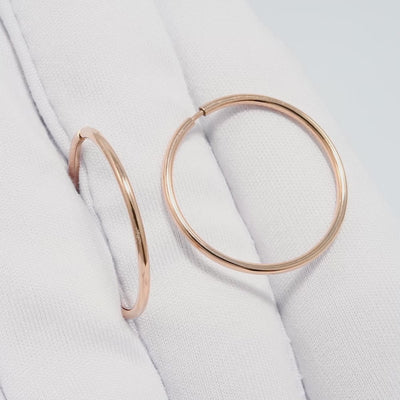 Creolen Silber 925 Rosegold
