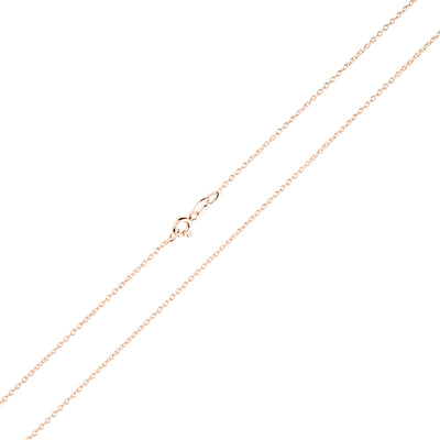 Kette mit Buchstabe S Silber 925 Rosegold