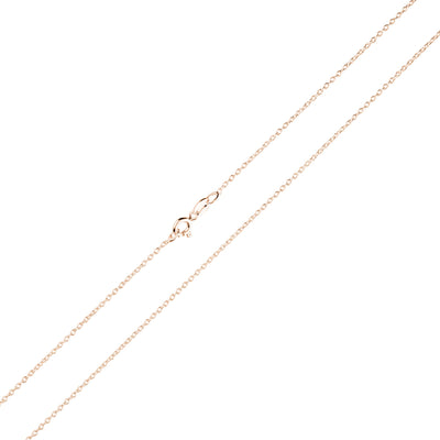Buchstabe O mit Halskette Silber 925 Rosegold