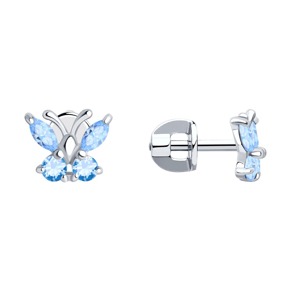 Ohrstecker Schmetterling Silber 925