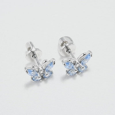 Ohrstecker Schmetterling Silber 925