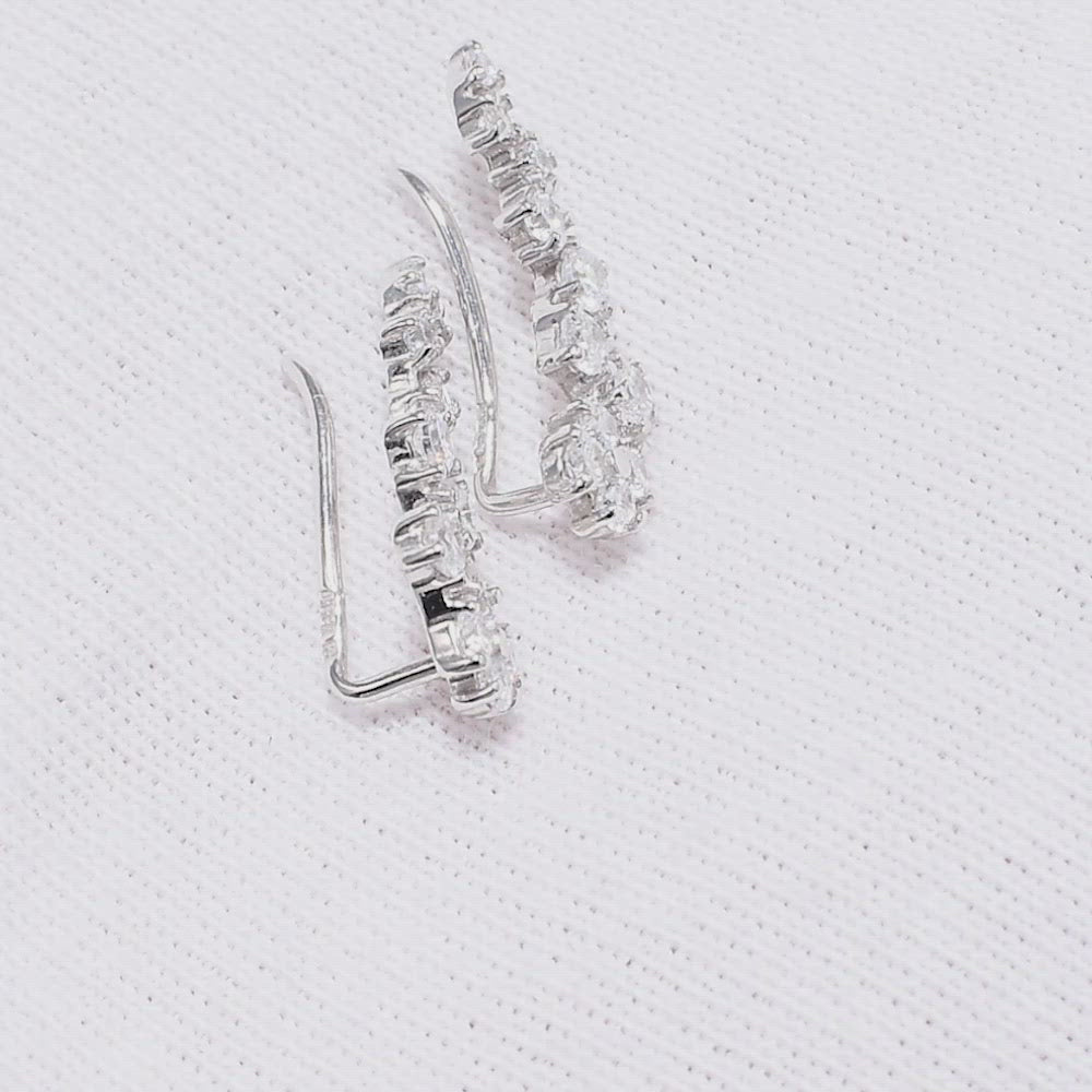 Ohrklemmen Silber 925 Ear Cuffs Zirkon