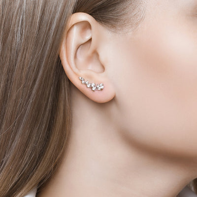 Ohrklemmen Silber 925 Ear Cuffs Zirkon