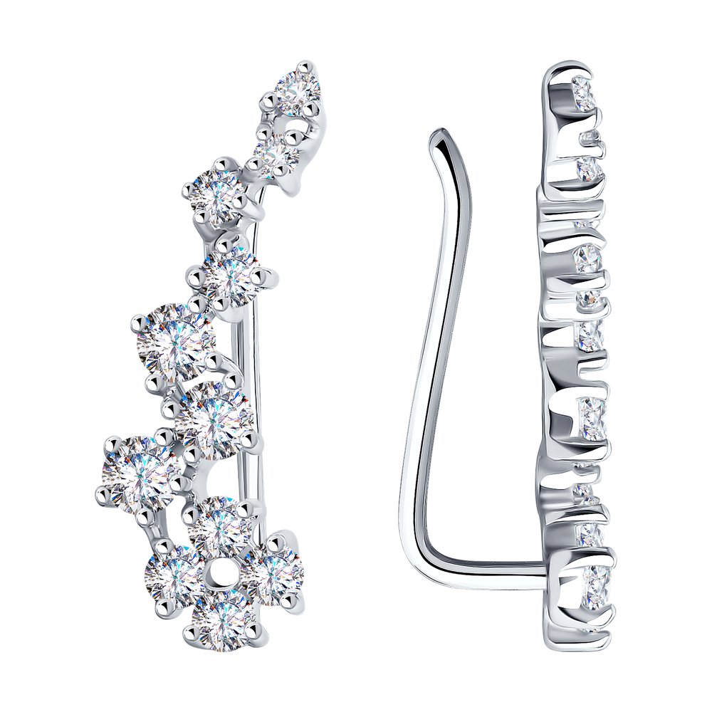 Ohrklemmen Silber 925 Ear Cuffs Zirkon