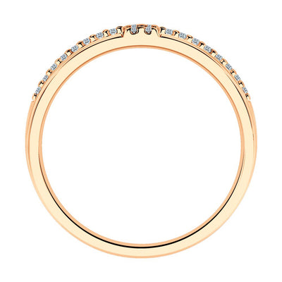 Silberring 925 vergoldet mit Zirkonia
