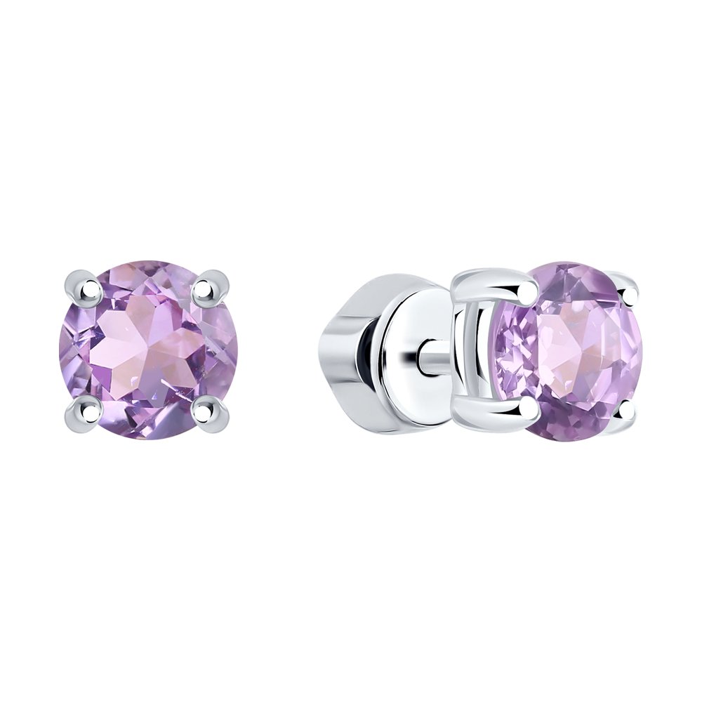 Ohrstecker Silber Amethyst