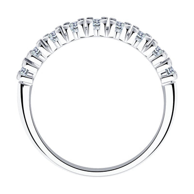 Silber Ring Damen mit Zirkonia