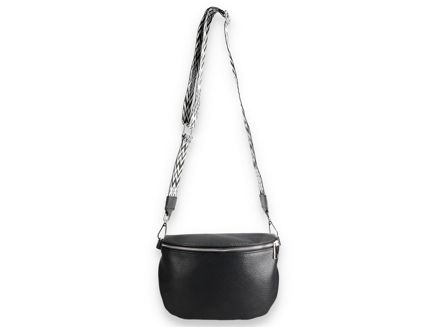 Bauchtasche Leder Damen Gürteltasche Crossbody Bag