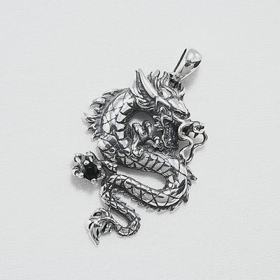 Kettenanhänger Drache aus Silber 925 für Herren